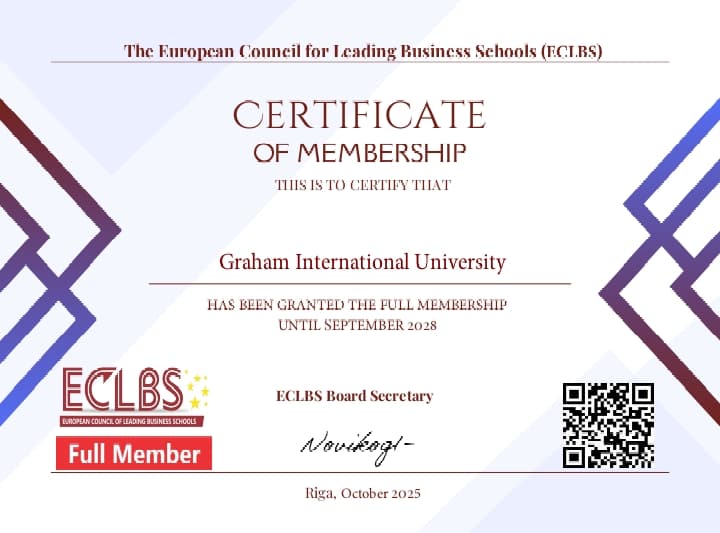Certificate_ECLBS GIU Accreditation