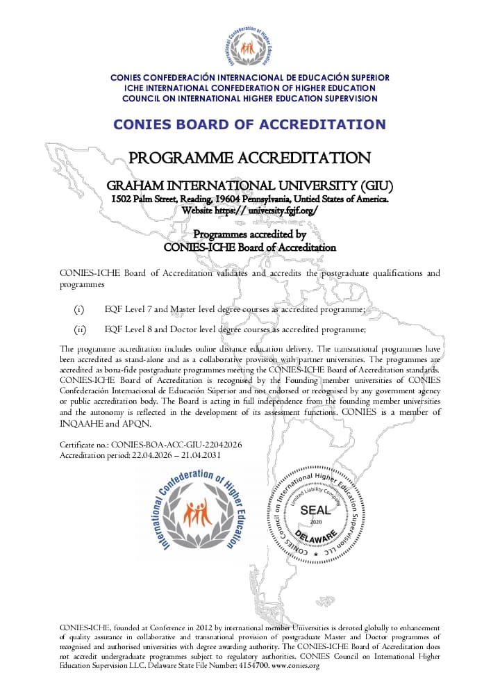 GIU_CONIES Accreditation